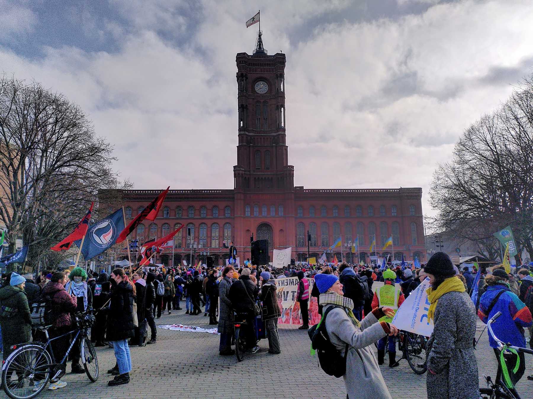 Demo Fridays for Future am Roten Rathaus